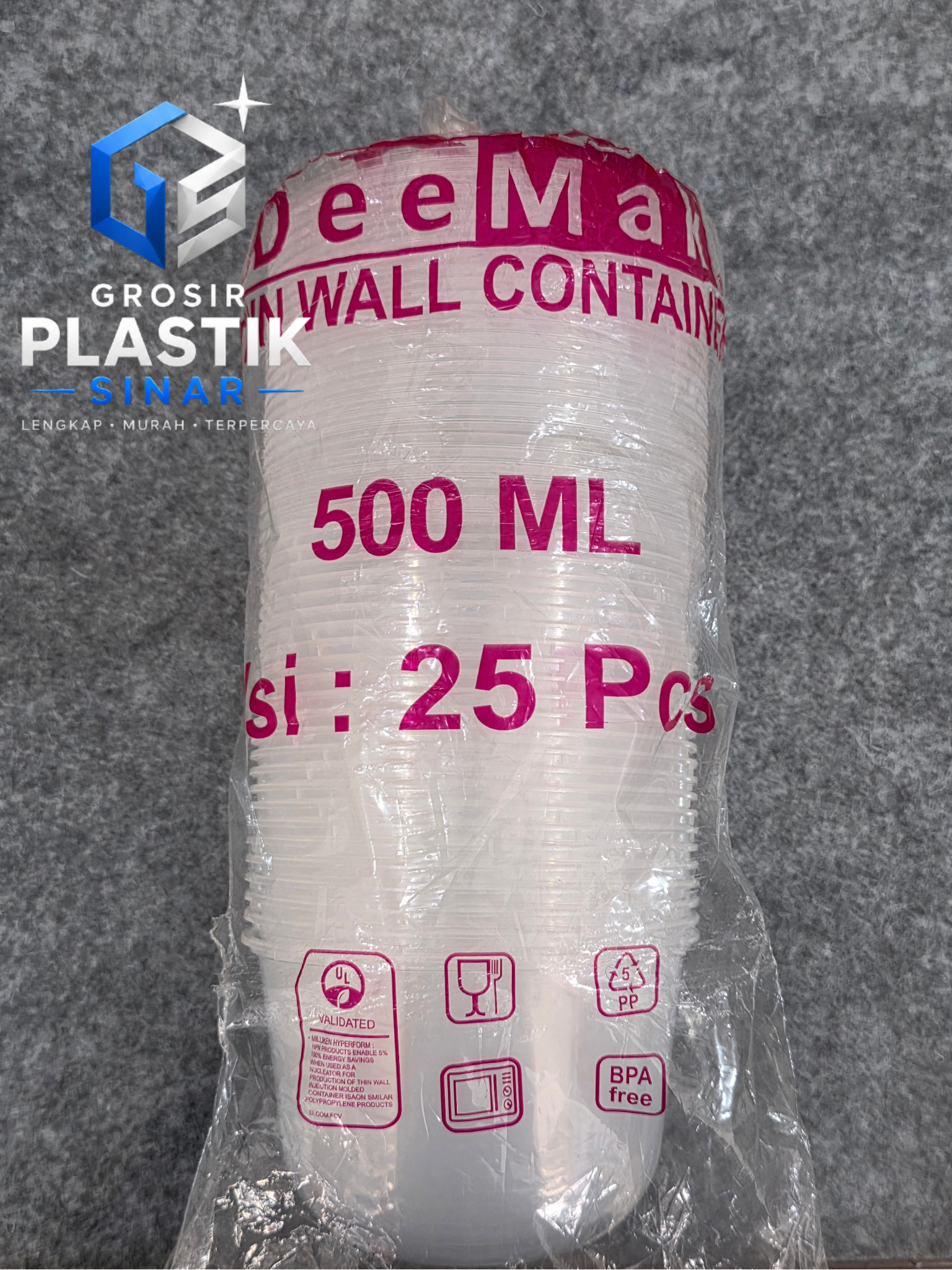 Thinwall DM 500ML Mangkok @20bks / Dus
