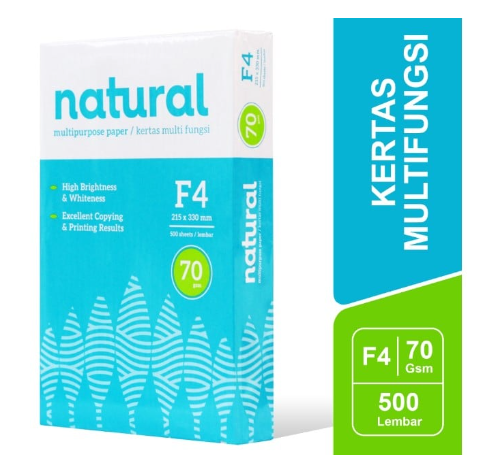 Kertas HVS Natural 70Gsm Folio